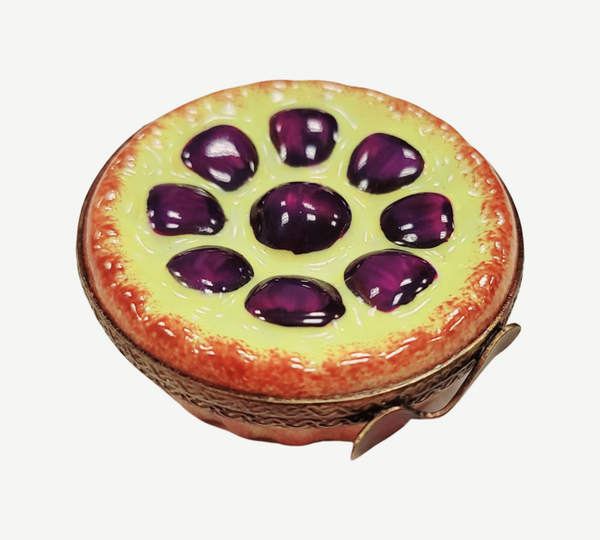 Plum Tart Dessert Limoges Box Porcelain Limoges Dessert French Trinket Box