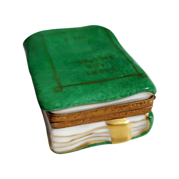 Poems and Ballads Limoges Box Porcelain Limoges Book art fine limoges box French Trinket Box