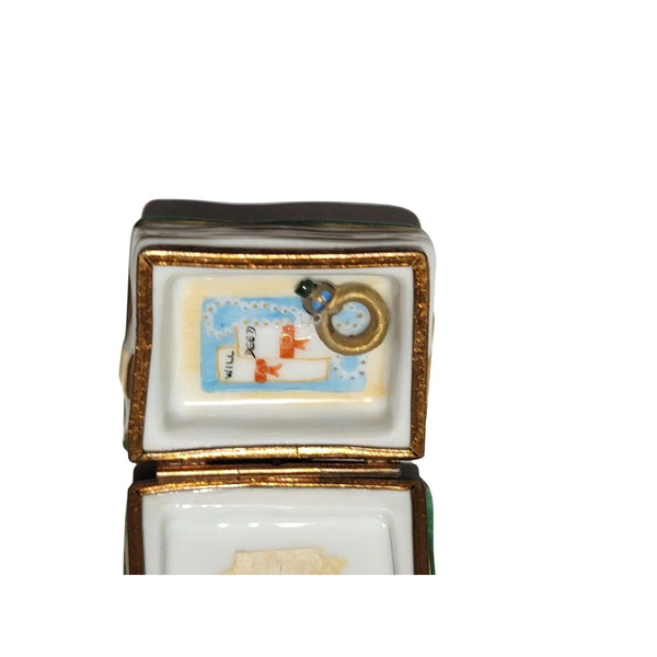 Poems and Ballads Limoges Box Porcelain Limoges Book art fine limoges box French Trinket Box