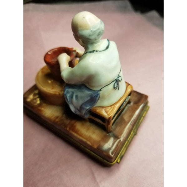 Pottery Maker Art Limoges Box Porcelain Limoges Art Limoges Box French Trinket Box