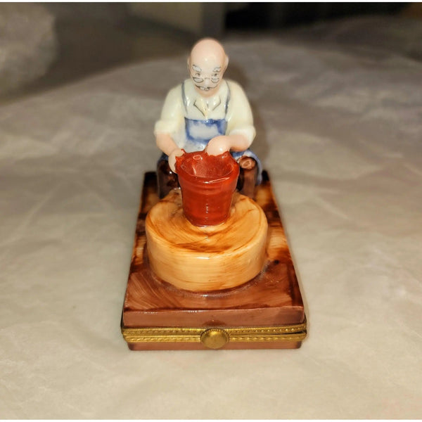 Pottery Maker Art Limoges Box Porcelain Limoges Art Limoges Box French Trinket Box