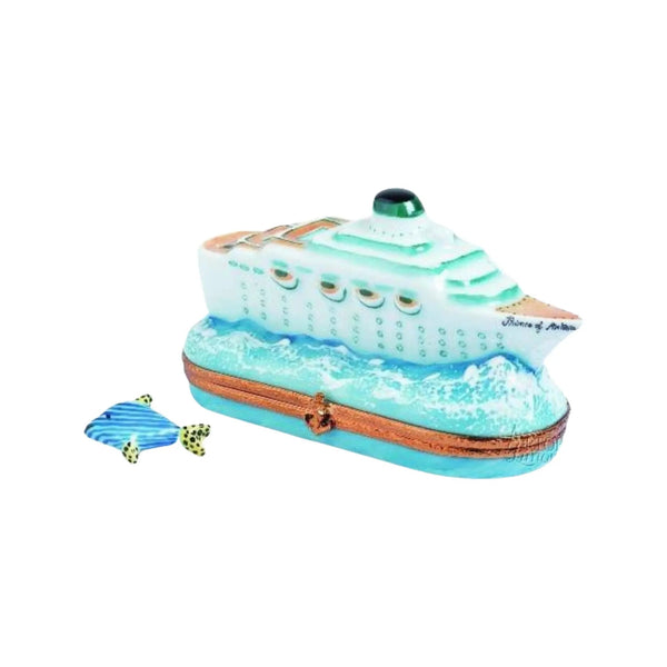 Prince Of Artoria Cruise Shi Porcelain Limoges beach ocean French Trinket Box