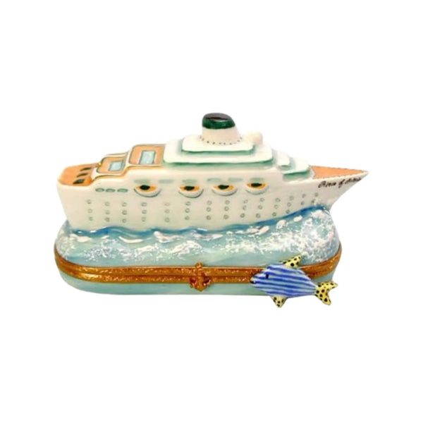 Prince Of Artoria Cruise Shi Porcelain Limoges beach ocean French Trinket Box