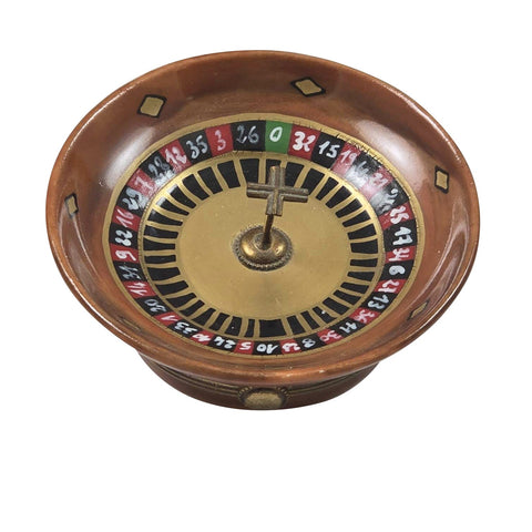 Brown Roulette Wheel for Casino Enthusiasts