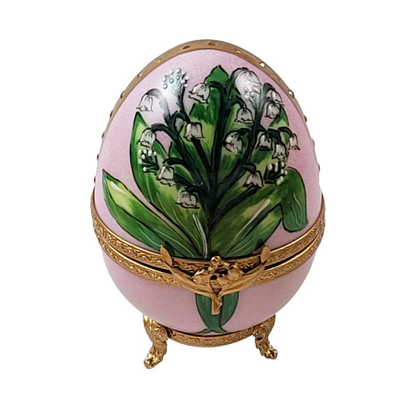 Rochard Lily of the Valley Porcelain Egg Limoges Box