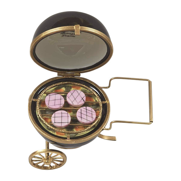 Rochard Barbecue Grill Porcelain Limoges Box, view 2