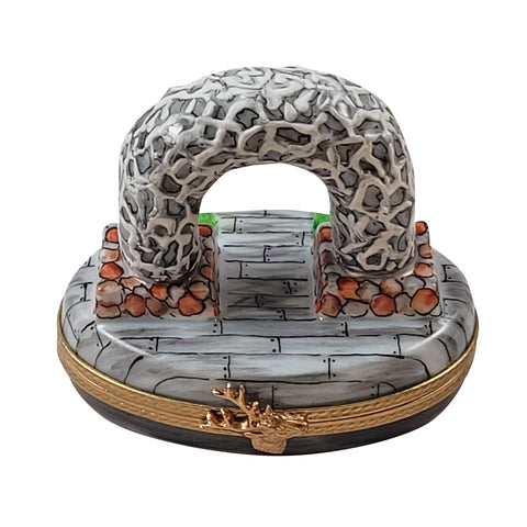 ANTLER ARCH - JACKSON HOLE, WY Porcelain Limoges travel united states French Trinket Box