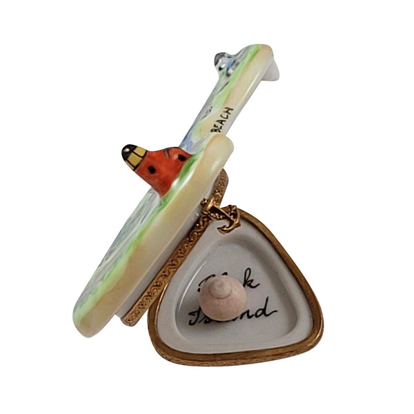 Block island Rhode Island w Orb Porcelain Limoges limoges boxes French Trinket Box