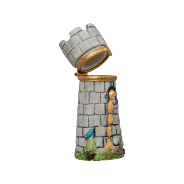 Rapunzel First Curl Porcelain Limoges myth fairy French Trinket Box