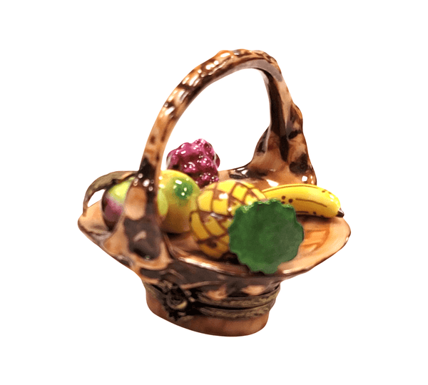 Rare Fruit Basket Limoges Box Porcelain Limoges Fruit Basket French Trinket Box