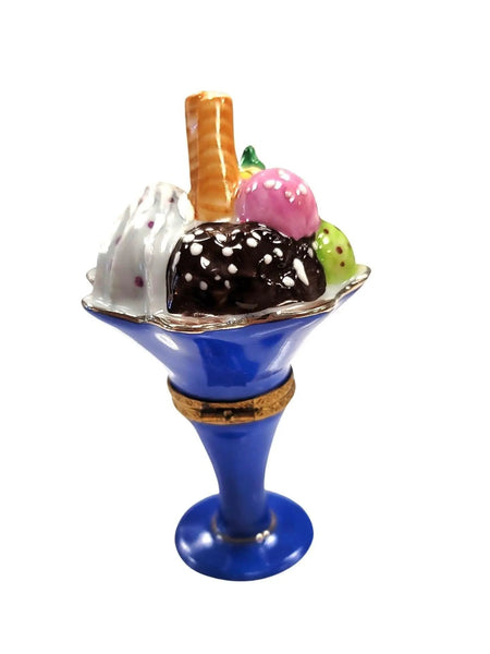 Rare Limoges Ice Cream Masterpiece Porcelain Limoges Dessert French Trinket Box