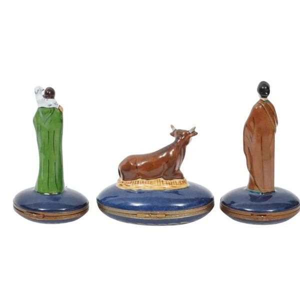 Rare Limoges Nativity Set Porcelain Limoges nativity limoges boxes religion French Trinket Box