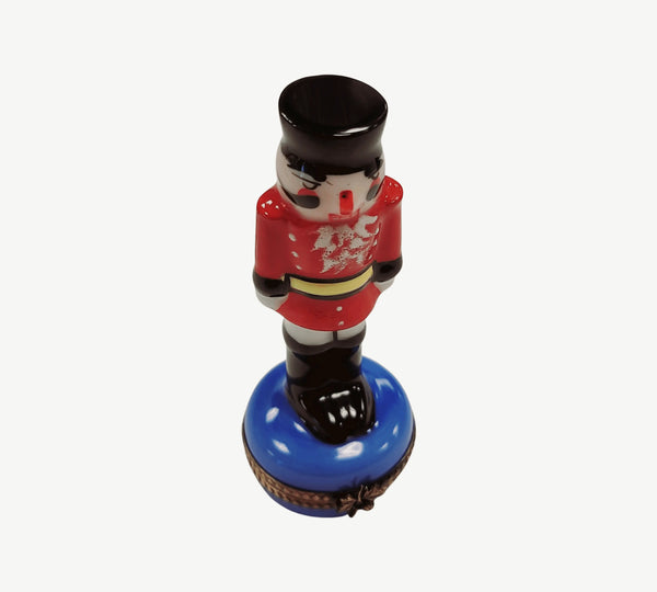 Red Nutcracker Limoges Treasure Porcelain Limoges nucracker French Trinket Box