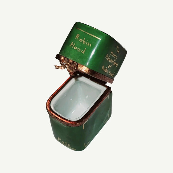 Robin Hood Rare Limoges Box Porcelain Limoges Book kids art fine limoges box French Trinket Box