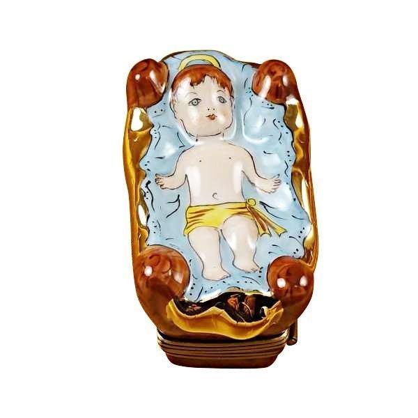 Rochard Twelve Piece Nativity Set Porcelain Limoges Nativity French Trinket Box