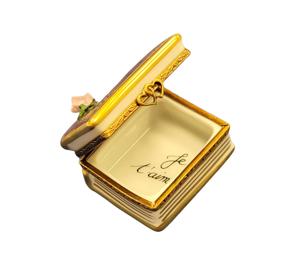 Rose on Love Limoges Box Porcelain Limoges valentine rose garden anniversary French Trinket Box