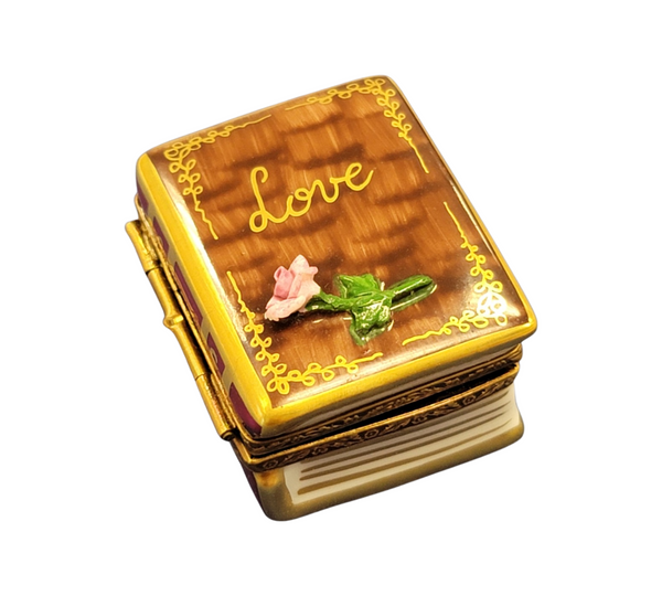 Rose on Love Limoges Box Porcelain Limoges valentine rose garden anniversary French Trinket Box