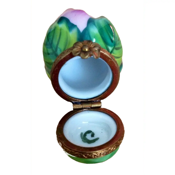 Rosebud Pink Porcelain Limoges flowers garden French Trinket Box