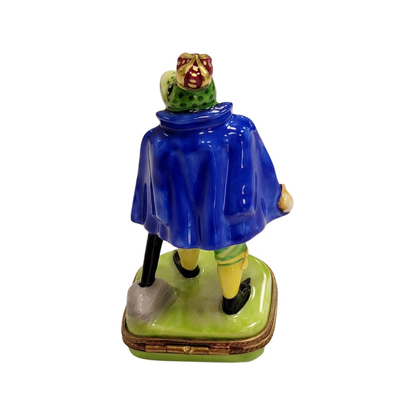 Royal Frog Prince Figurine Porcelain Limoges frog limoges boxes French Trinket Box