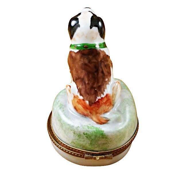 Saint Bernard limoges box Porcelain Limoges French Trinket Box