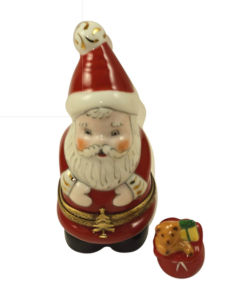Santa Claus w Teddy Bear Trinket