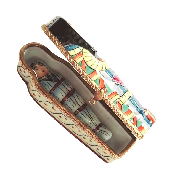 Sarcophagus Mystique Limoges Box Porcelain Limoges travel French Trinket Box