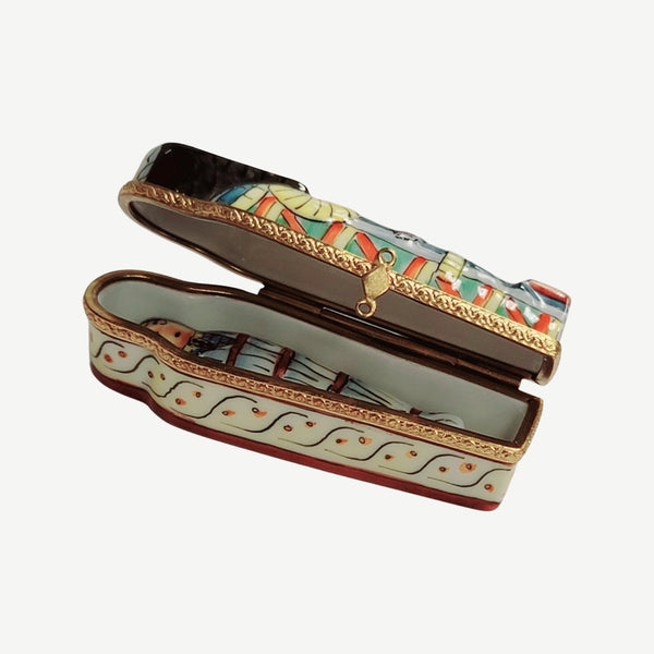Sarcophagus Mystique Limoges Box Porcelain Limoges travel French Trinket Box