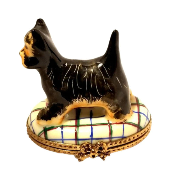 Scottish Terrier Limoges Trinket Box Porcelain Limoges dog Limoges Box Travel French Trinket Box