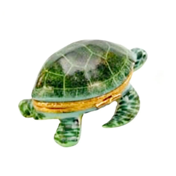Sea Turtle Porcelain Limoges frogs turtles French Trinket Box