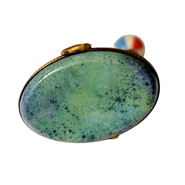 Seal with Beach Ball Trinket Porcelain Limoges Limoges Ocean Fish beach Limoges Boxes French Trinket Box