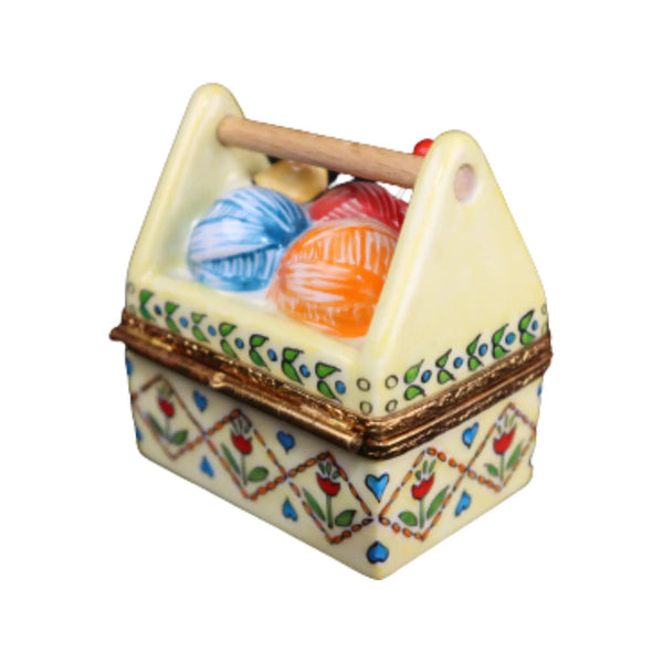 Sewing Box Porcelain Limoges Home Professional French Trinket Box