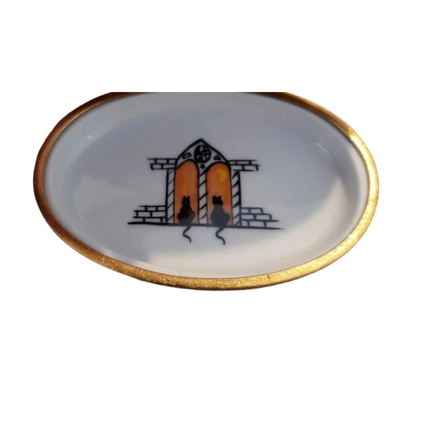 Siamese Cat Porcelain Limoges Cat cats French Trinket Box