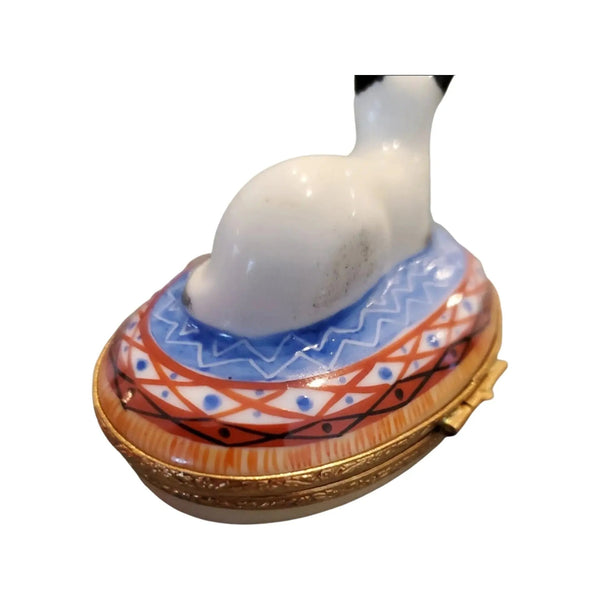 Siamese Cat Porcelain Limoges Cat cats French Trinket Box
