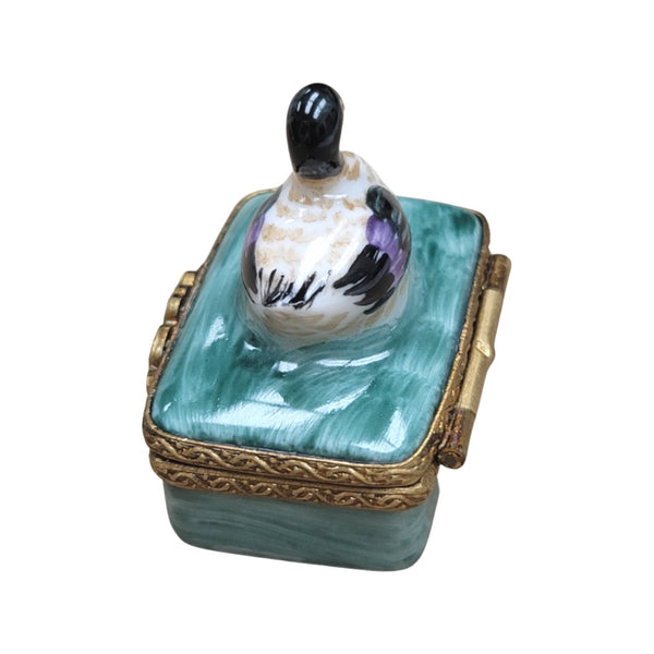 Small Mallard Duck-bird limoges boxes-CH6D214