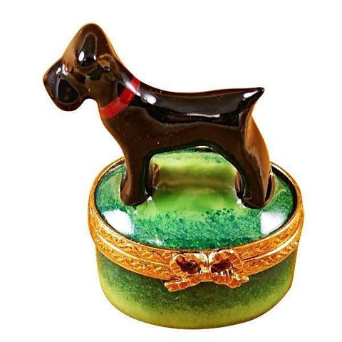 Small Scottie limoges box Porcelain Limoges French Trinket Box