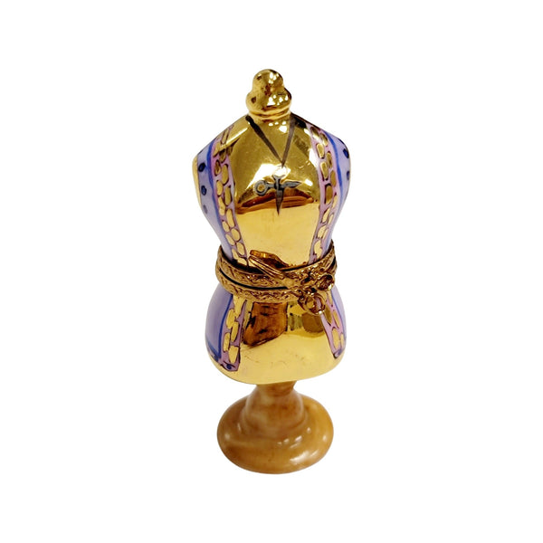 Smaller Mannequin Dress Form Figurine Porcelain Limoges Limoges Box Women shoes hat bags suitcase mother French Trinket Box