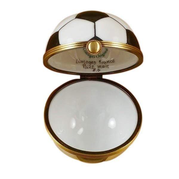 Soccer Ball Porcelain Limoges sports French Trinket Box