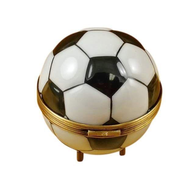 Soccer Ball Porcelain Limoges sports French Trinket Box