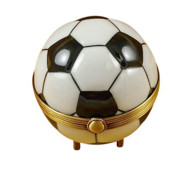Soccer Ball Porcelain Limoges sports French Trinket Box