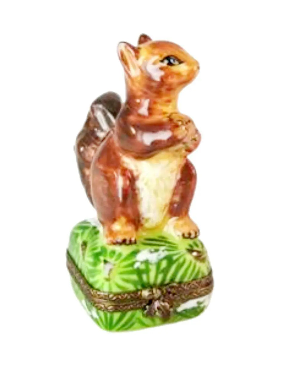 Squirrel Porcelain Limoges forest wild limoges boxes French Trinket Box