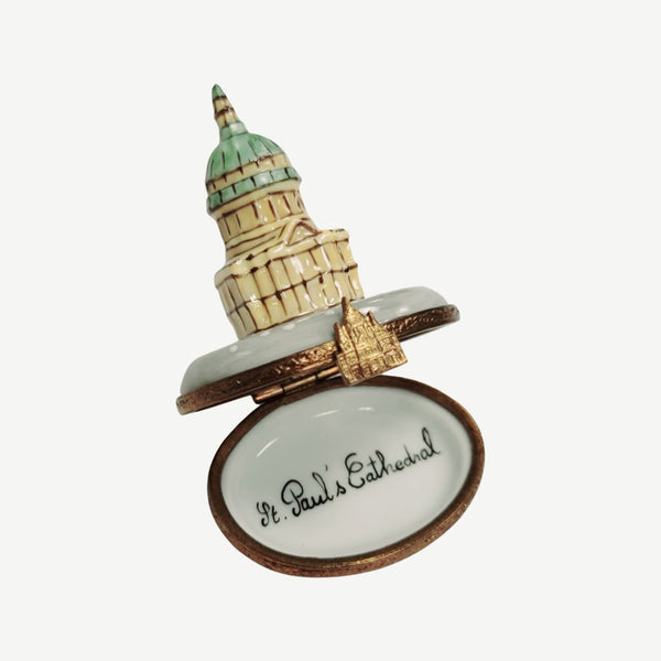 St Paul's Cathedral Limoges Box Porcelain Limoges monuments religion christian French Trinket Box