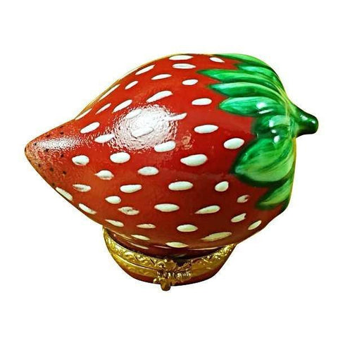 Strawberry Porcelain Limoges fruit vegetable French Trinket Box