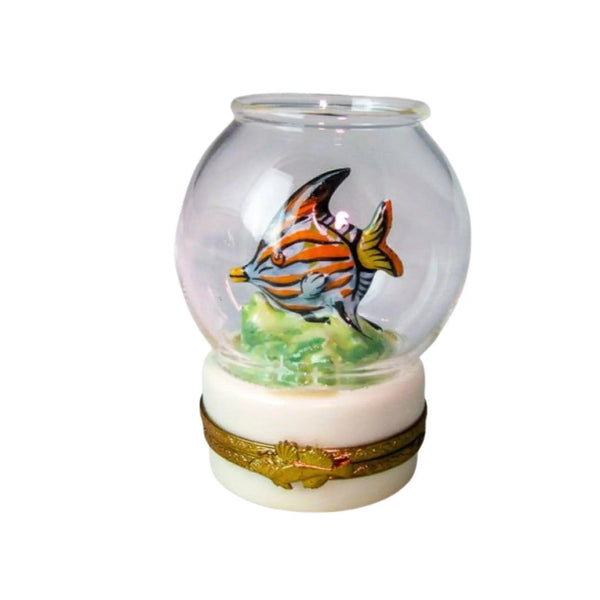 Striped Fish in Porcelain Limoges fish limoge box French Trinket Box