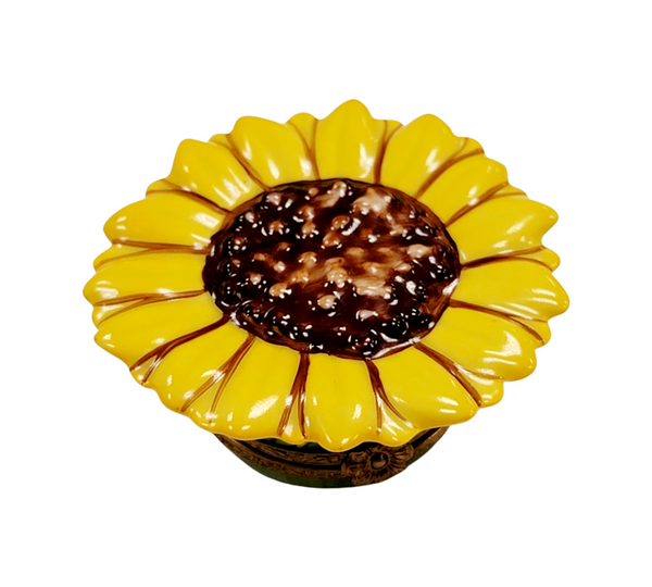 Artoria Sunflower Porcelain Limoges Box Figurine