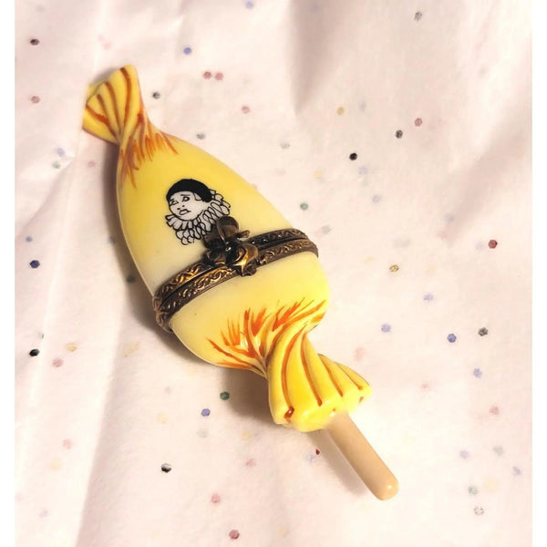 Sweet Candy Lollipop Limoges Box Porcelain Limoges Carnival Kids Dessert French Trinket Box