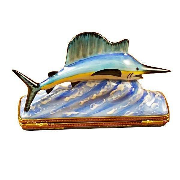 Swordfish limoges box Porcelain Limoges French Trinket Box