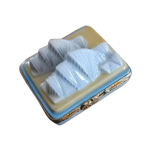 Sydney Opera House Porcelain Limoges world travel music French Trinket Box