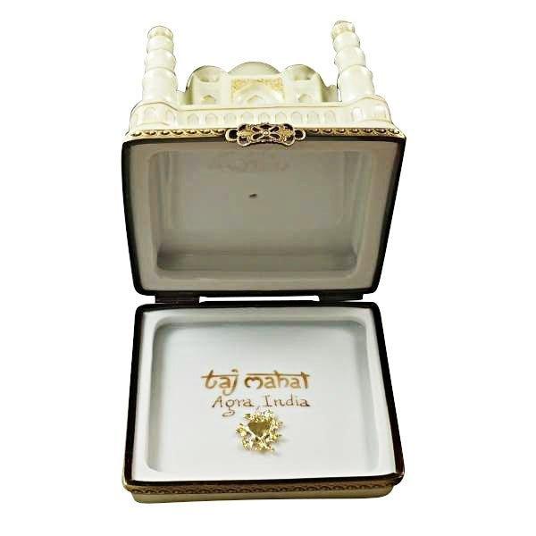 Taj Mahal India Porcelain Limoges travel monument Rochard Limoges Box French Trinket Box