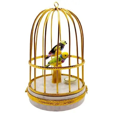 Tanagers In Cage Limoges Figurine Box Porcelain Limoges bird birds French Trinket Box