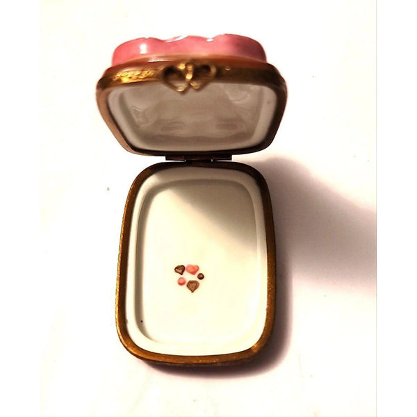 Teddy Bear Cookie Keepsake Box Porcelain Limoges Teddy Dessert Kids Carnival French Trinket Box